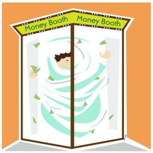 Money blowing machine-1